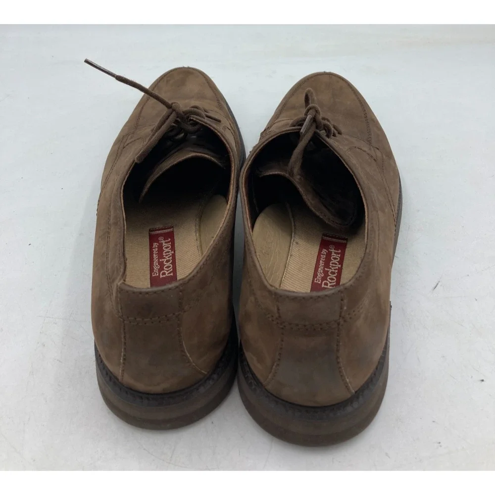 Rockport Mens‎ Suede Leather Oxfords Dress Casual Comfort Shoes Brown 11